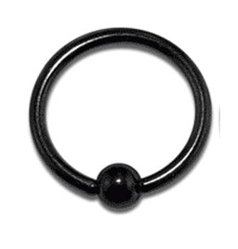 BCR Black Nose/Eyebrow Hoop - Body Jewelry Australia