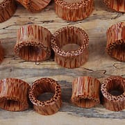 One Pair of Coconut Wood Ear Tunnels - Body Jewelry Australia