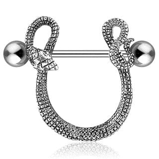 316L Surgical Steel Snake Nipple Shield - Body Jewelry Australia