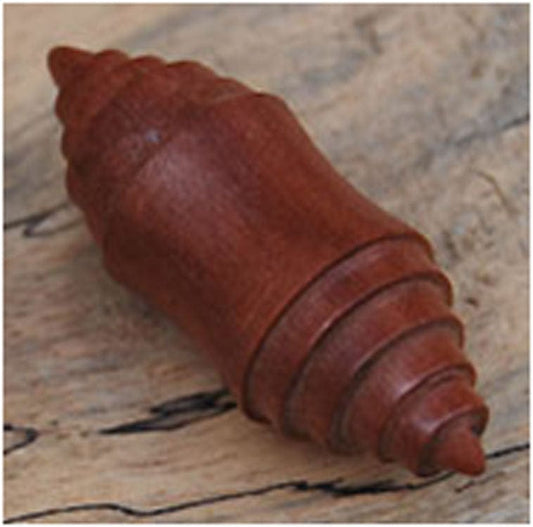 One Pair of Tapered Conical Saba Wood Ear Plugs - Body Jewelry Australia