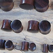 One Pair of Sono Wooden Ear Plugs - Body Jewelry Australia